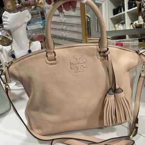 Tory Burch Cream Satchel Bag